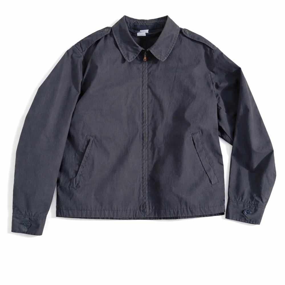Vintage Creighton Men’s Navy Windbreaker‎ Jacket Lined Zip Front Size 40R USA